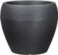 Produktbild: Scheurich Pflanzgefäß Lineo Ø 30 x 24,1 cm schwarz granit