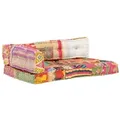 Produktbild: vidaXL Palettensofa-Auflage Mehrfarbig Stoff Patchwork