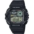 Produktbild: Casio Digitaluhr WS-1700H-1AVEF Fishing Timer Mondphasenanzeige - Schwarz
