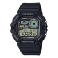 Produktbild: Herrenuhr CASIO WS-1700H-1AVEF Silikon Schwarz Digital Chrono Mondphasen Gezeit