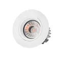 Produktbild: SIGOR LED Einbauleuchte ARGENT 80mm weiss Downlight 2700K 47x47mm Warmweiss