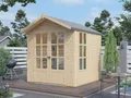 Produktbild: Gartenhaus Gerätehaus Schuppen naturbelassen Satteldach Fichte Holz Garten
