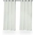 Produktbild: Relaxdays Vorhänge 2er Set Polyester Grau Blickdicht mit Ösen 245 cm x 135 cm