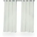 Produktbild: Relaxdays - Vorhänge, 2er Set, Hxb: 245x135 Cm, Blickdicht, Lichtundurchlässig, Verdunkelungsvorhänge, Mit Ösen, Grau