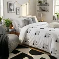 Produktbild: L'Essentiel Linge de Maison, Hochwertiges XXL Bettwäsche Set (1 Stück), Weiß, 155 x 220 cm | 70% Baumwolle / 30% Polyester, Maschinenwaschbar bei 30 °C | Elegantes Design mit Knopfverschluss.