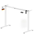 Produktbild: Albatros UP30 weiß, höhenverstellbarer Schreibtisch Gestell, elektrisch für Büro Home Office, stabiles Tischgestell, Arbeiten im Stehen und Sitzen
