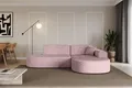 Produktbild: ALTDECOR Ecksofa in L-Form MARI-L1 - 243x171x79,5 cm Rosa - Corner Sofa Bett Eckcouch Couch Wohnlandschaft Cauchsofa