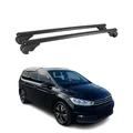 Produktbild: Dachträger für VW Touran 2015-2026 Gepäckträger Grundträger Aluminium Schwarz 2x