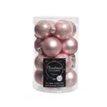Produktbild: Kaemingk Weihnachtsbaumkugel Weihnachtsbaumkugeln Glas Ø 3,5 cm 16 Stück rosa glanz/matt mix