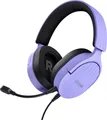 Produktbild: Trust Gaming GXT 489P Fayzo Gaming Headset für PC, PS5, PS4, Xbox Series X|S, Switch, 3,5-mm Klinke, 35% Recyclingkunststoff, Over-Ear Kopfhörer, Mikrofon mit Geräuschunterdrückung - Purpur
