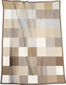 Produktbild: Wohndecke Pure Cotton Karo beige, karierte Baumwolldecke in 150x200, Biederlack, Made in Germany, nachhaltig produziert