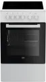 Produktbild: Beko FSS57000GW EEK: A Standherd, 50 cm breit, 60 L,G laskeramikkochfeld, Grill,