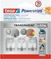 Produktbild: Tesa 58620-00003-00, Drinnen, Hilfshaken, Transparent, Metall, Klebestreifen, 0,5 kg