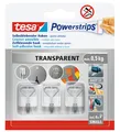 Produktbild: tesa Powerstrips Haken WIRED HOOK SMALL transparent 3 Haken und 4 Strips