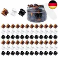 Produktbild: Haarklammer Klein, Funtopia 72 Stück 1.5cm Haarspangen Mini Kunststoff mit Box,
