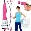 Produktbild: ELANI Schwingstab - Verstellbarer Widerstand & ergonomischer Griff - hochbelastbarer Gymnastikstab, auch als Physiotherapie Zubehör, Swinging Sticks, Schwingstab Fitness Testsieger, Flex Stab