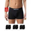 Produktbild: SNOCKS Boxershorts Enge Pants Herren Unterhose (6-St., 6 Stück) aus Bio-Baumwolle, ohne kratzenden Zettel schwarz S