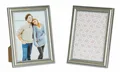 Produktbild: 2er Set Bilderrahmen 13x18cm Fotorahmen Silber Antik Portraitrahmen Glas