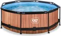 Produktbild: EXIT Wood Pool ø244x76cm mit Filterpumpe - braun