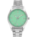 Produktbild: Quarzuhr S.OLIVER, grün (silberfarben, grün), Armbanduhren, Damen, Quarzuhr, Armbanduhr, Damenuhr, Herrenuhr, Edelstahlarmband
