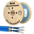 Produktbild: 250m CAT 8 Duplex Netzwerkkabel Verlegekabel 40 Gbit/s Datenkabel CAT8.1 LAN