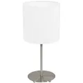 Produktbild: Eglo Tischleuchte, Weiß, Nickel, Metall, Textil, 40 cm, Lampen & Leuchten, Innenbeleuchtung, Tischlampen