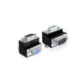 Produktbild: Delock Adapter Sub-D 9 Pin Stecker > Buchse 90° gewinkelt - Sub-D 9 Pin Stecker - Sub-D 9 Pin Buchse - Buchse 90° gewinkelt (65266)