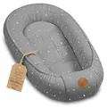 Produktbild: Babynest babynestchen neugeborene mit tragegriff 90 x 50 cm baby nestchen tragbar nest für bett kinder kuschelnest coccon für Jungen und Mädchen Galaxie