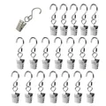 Produktbild: 20Pcs Metall hängen Clip Haken Vorhang Haken mit Clip Haken Kleiderbügel Part...