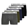 Produktbild: JACK & JONES Herren Unterhosen Shorts Boxershorts Trunks 5er Pack, Farbe:Mehrfarbig, Wäschegröße:XL, Artikel:-Forest Night/navyblazer/DGM/Black/Black