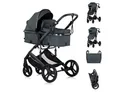 Produktbild: Chipolino Kombi-Kinderwagen Kinderwagen 2 in 1 Amore, Getränkehalter Wickeltasche Fußabdeckung Korb