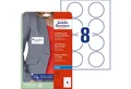 Produktbild: Avery Zweckform Etiketten Namens-Etiketten 65mm 20 Bogen/160 Etiketten weiß