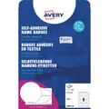 Produktbild: Aufkleber Abzeichen für runde Stoffe Avery Ø 65 mm - 8 et/Blatt - Tintenstrah...