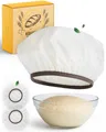 Produktbild: Krustenzauber Backmatte Zubehör - Brotschlingen, Schneebesen, Backmatte, Teig Reinigungstücher, 2x Abdeckhaube