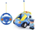 Produktbild: Pup Go Kids ferngesteuert Cartoon Polizei-Auto Radio Control Rennwagen Kinder