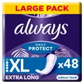 Produktbild: Always Dailies Protect Slipeinlagen Long Plus 48 Slipeinlagen