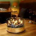 Produktbild: Philippi Burn Tischkamin Tischfeuer silber aus Stahl und Glas