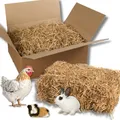 Produktbild: Gehäckseltes Bio-Weizen Stroh Nachhaltige Einstreu Meerschweinchen Hamster Nager