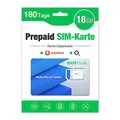 Produktbild: EIOTCLUB Prepaid SIM Karte ohne Vertrag, Kompatibel mit Vodafone & O2 Netz, 18GB for 180 Tage, Nur Daten, kein Anruf- oder SMS-Dienst