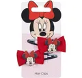 Produktbild: Cerda Haarklammer Haarspangen Minnie Mouse Rot Schleife 2 Stück