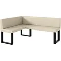 Produktbild: Meblini Eckbank, Creme, Leder, L-Form, 168x128 cm, Esszimmer, Bänke, Eckbänke