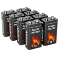 Produktbild: ABSINA 9V Alkaline Rauchmelder-Batterien 401005-8 Batterie