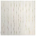 Produktbild: Star Geschenkpapier, Geschenkpapier Sternschnuppen 70cm x 2m Rolle weiß / gold metallic weiß