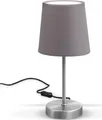 Produktbild: Nachttischlampe - mit Schalter, Stoff, max. 25W, E14 Fassung, grau