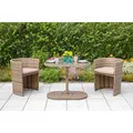 Produktbild: Merxx Ancona Sitzgruppe Garten & Balkon Set 3 tlg. Tisch und zwei Stühle