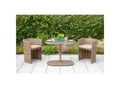 Produktbild: Merxx Ancona Sitzgruppe Garten & Balkon Set 3 tlg. Tisch und zwei Stühle