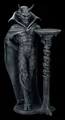 Produktbild: Figuren Shop GmbH Beistelltisch Teufelsbutler Figur – Gothic Beistelltisch Statue Horror Deko 56 cm