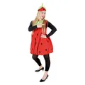 Produktbild: Kostüm freches Erdbeeren Plüsch Damen Gr S-L Schlager Karneval Fasching Disco
