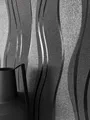 Produktbild: Newroom Vliestapete Ophiel Tapete Streifentapete Streifen,Linien,Wellen, Schwarz Tapete Modern Streifen - Streifentapete Mustertapete Anthrazit Grau 3D Optik Industrial Linien Wellen für Wohnzimmer Schlafzimmer Küche, Mustertapete
