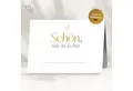 Produktbild: white & ivory Papierdekoration Platzkarte herz gold 